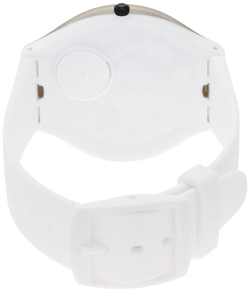 Swatch Skin Skinclass White Dial Silicone Strap Unisex Watch SVUM101