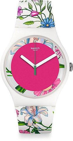 Swatch Women's New Gent SUOW127 Multicolor Silicone Swiss Quartz Watch